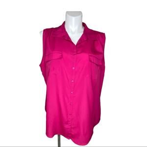 Avenue pink sleeveless blouse size 26/28